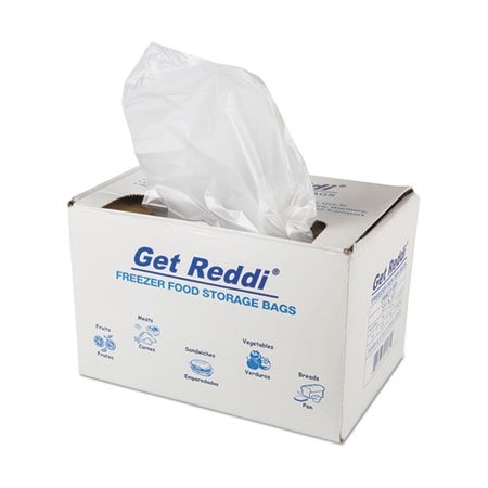 Integrated Bagging Systems Inteplast, GET REDDI FREEZER FOOD STORAGE BAGS, 0.5 MIL, 27in X 37in, NATURAL, 200PK PBR37HD